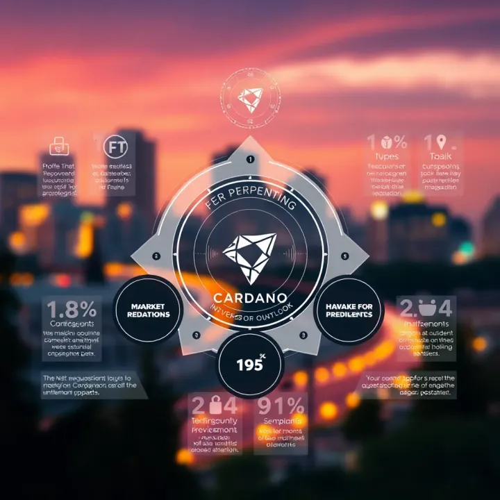 Diagram illustrating factors influencing Cardano value including technical updates and market sentiment