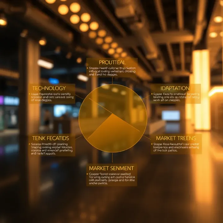 Visual representation of key factors influencing Solana's price including technology, adoption, and market sentiment