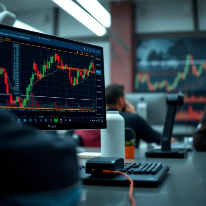 Illustration of trading strategies and risk management concepts for binary options traders in Kenya