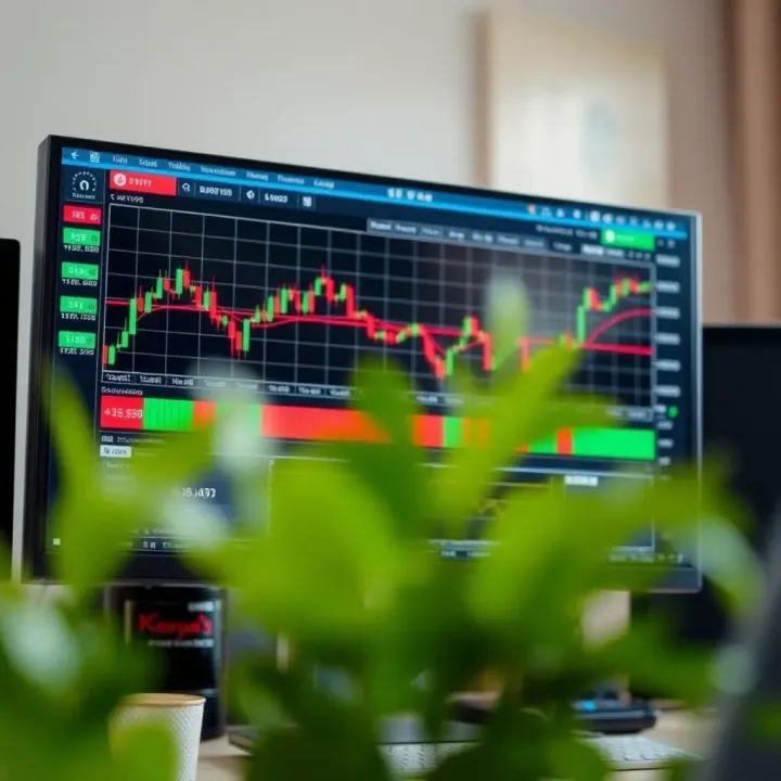 Essential Tools and Strategies for Forex Trading in Kenya Computer screen displaying forex trading platform with charts and indicators focusing on Kenyan market