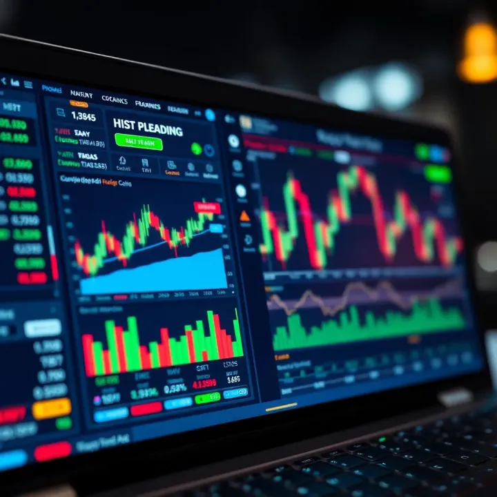 Trading tools and charts interface highlighting key features for Forex trading