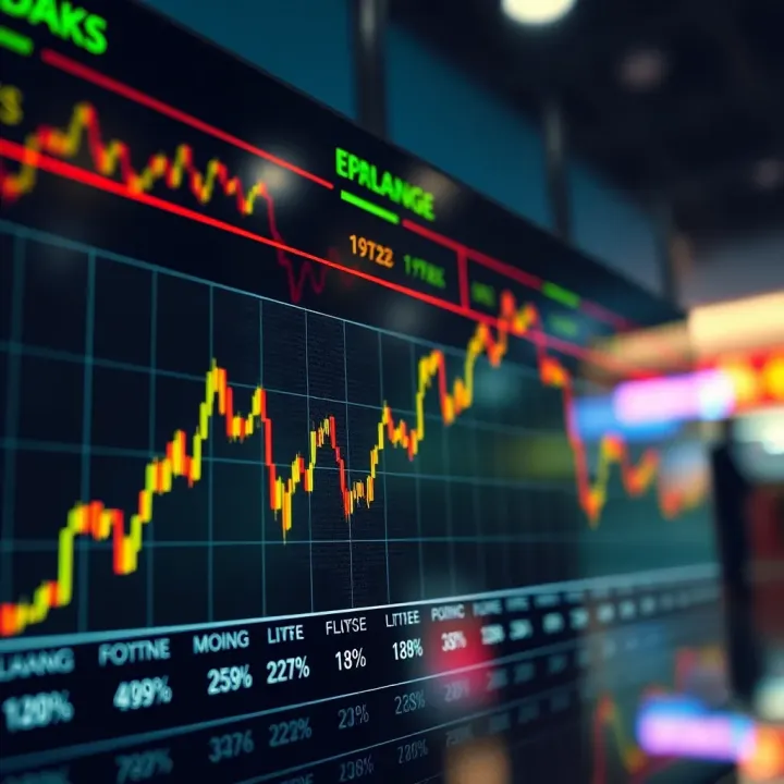 Chart displaying fluctuating currency exchange rates with focus on Kenyan shilling trends