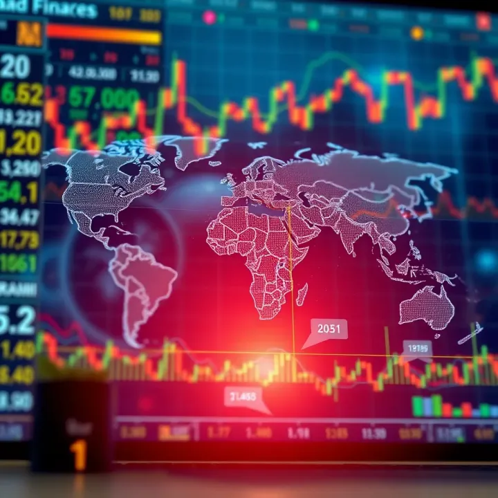 Global and Regional Indices for Kenyan Traders Illustration of global financial markets with highlighted regional indices