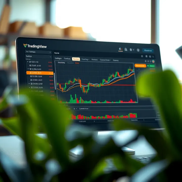 Interactive TradingView Interface with Drawing Tools and Customization Options Interactive TradingView chart interface featuring drawing tools and customizable settings panel