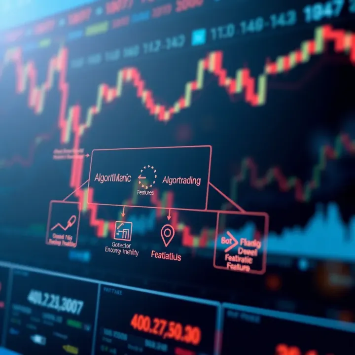 Diagram illustrating the flow of algorithmic trading strategy with risk management features