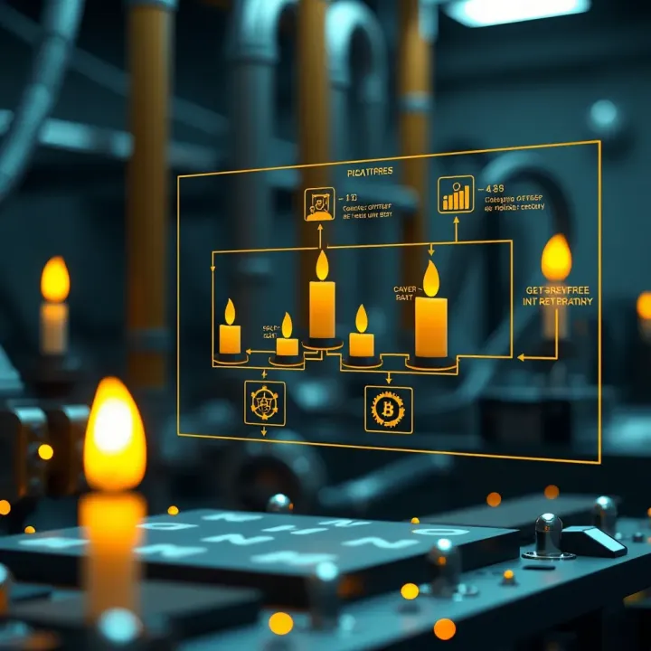 Diagram illustrating the operational flow of the Candle Mine Bot in cryptocurrency mining