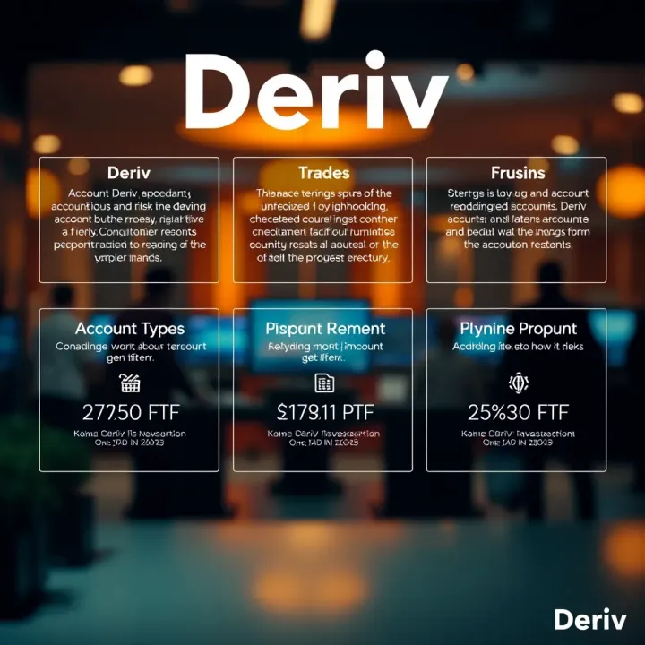 Illustration of account types and risk management features available on Deriv for Kenyan traders