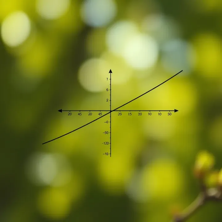 Derivative of Natural Logarithmic Function Visualized Graph illustrating the derivative of natural logarithmic function with tangent line