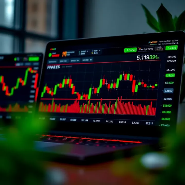 Graph showing trends and currency pairs on Finviz forex market interface