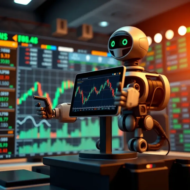 Diagram illustrating automated forex trading system executing market strategies