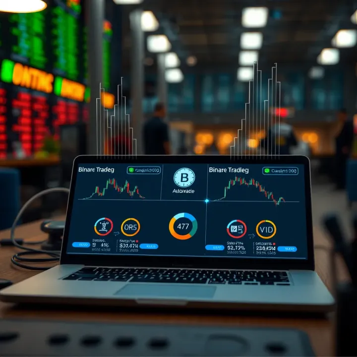 Diagram illustrating the functioning of automated binary trading software