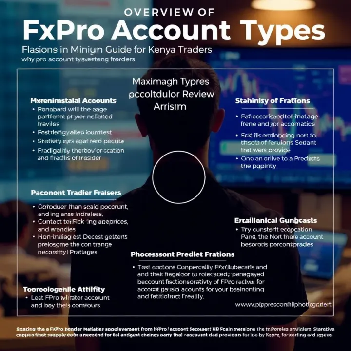 Overview of FxPro Account Types and Their Features Illustration showing various FxPro account types with distinct features and benefits