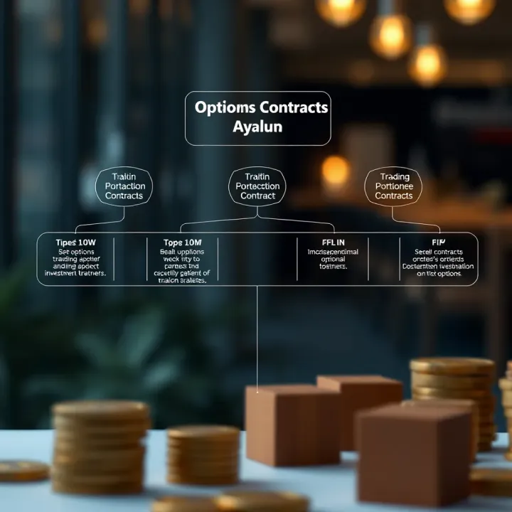 Diagram showing different types of options contracts and their applications in investment strategies