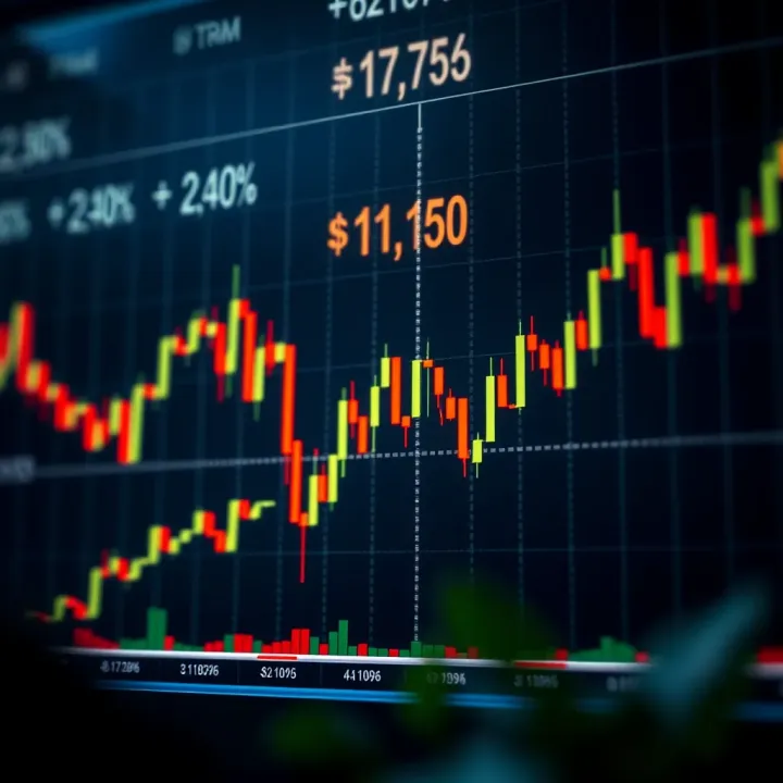 Chart showing bullish reversal candlestick pattern indicating a potential upward market trend