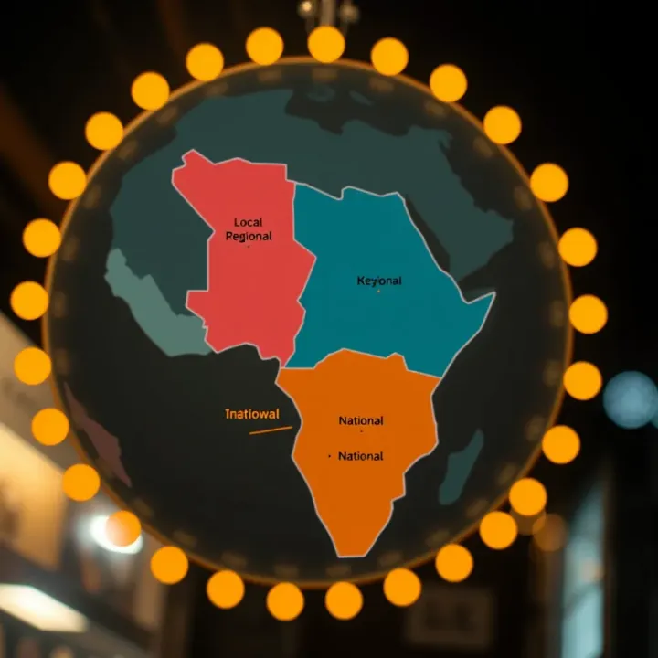Map highlighting local, regional, national, and international market connections in Kenya