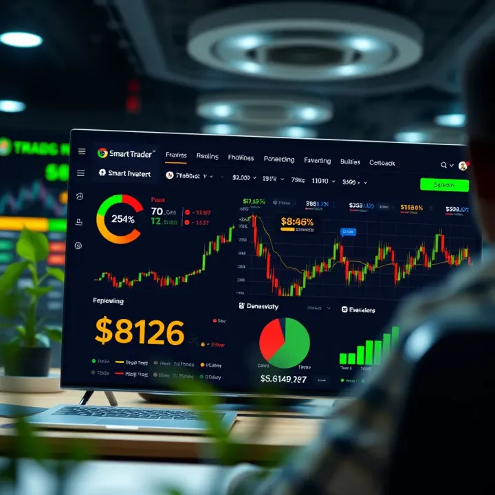 Dashboard displaying various financial instruments available for trading on Smart Trader Deriv platform