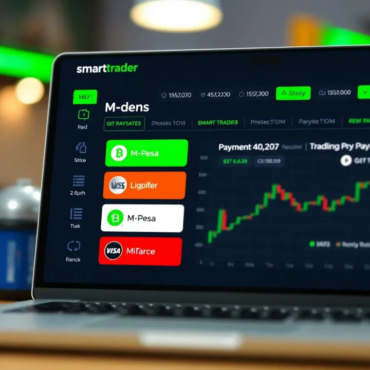 Interface showing local payment methods including M-Pesa for Kenyan traders