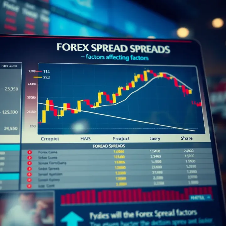 Overview of Forex Spread Types and Influencing Factors Chart illustrating types of forex spreads and factors affecting them