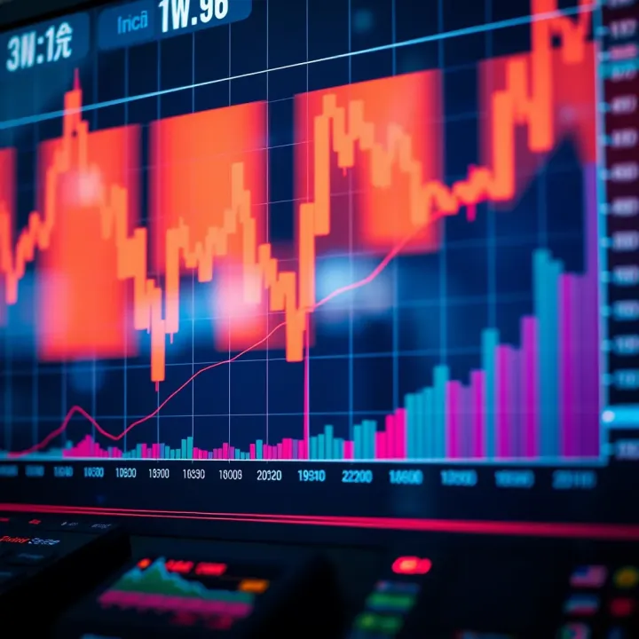 Graph showing automated trading system performance over time