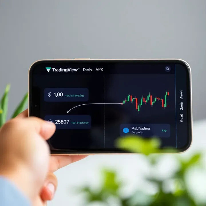 Diagram showing integration between TradingView Deriv APK and Deriv trading platforms on mobile device