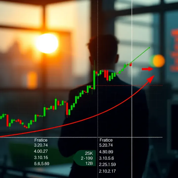 Graph showing variations of head and shoulders pattern with highlighted neckline and target price zones